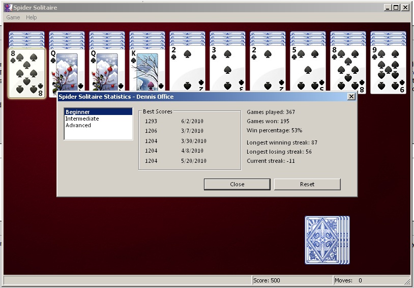 Spider Solitaire 444